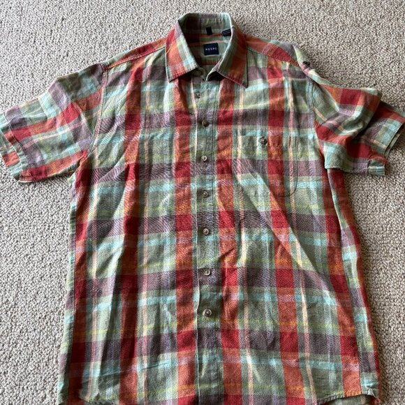 Haupt Other - Haupt of Germany Men’s Plaid Shirt | Size M | Short Sleeve | 100% Cotton